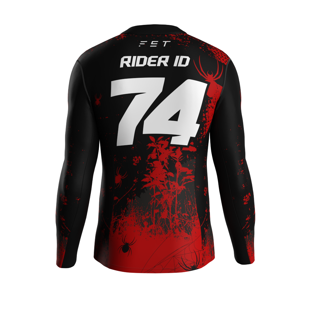 HALLOWEEN SEASON MX JERSEY RED - CUSTOM ID
