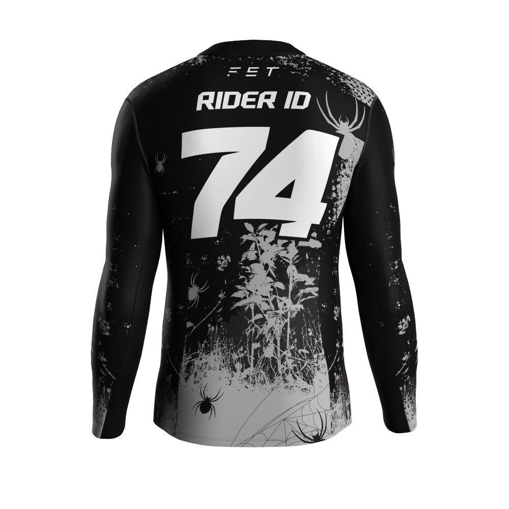 HALLOWEEN SEASON MX JERSEY GRAY - CUSTOM ID