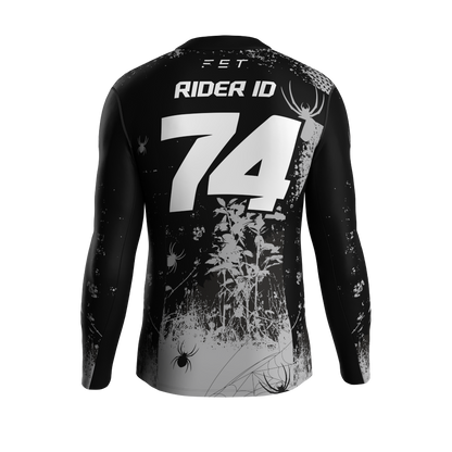 HALLOWEEN SEASON MX JERSEY GRAY - CUSTOM ID