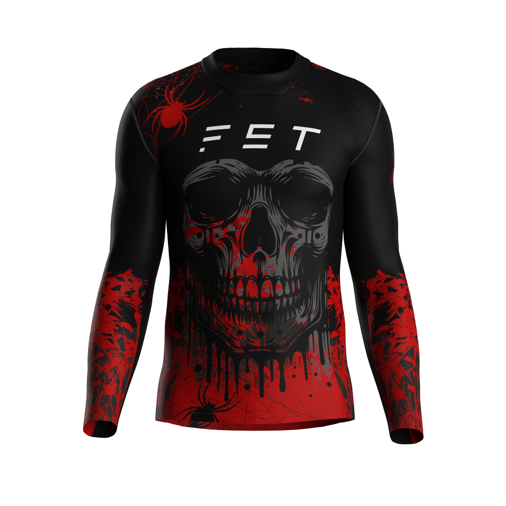 HALLOWEEN SEASON MX JERSEY RED - CUSTOM ID
