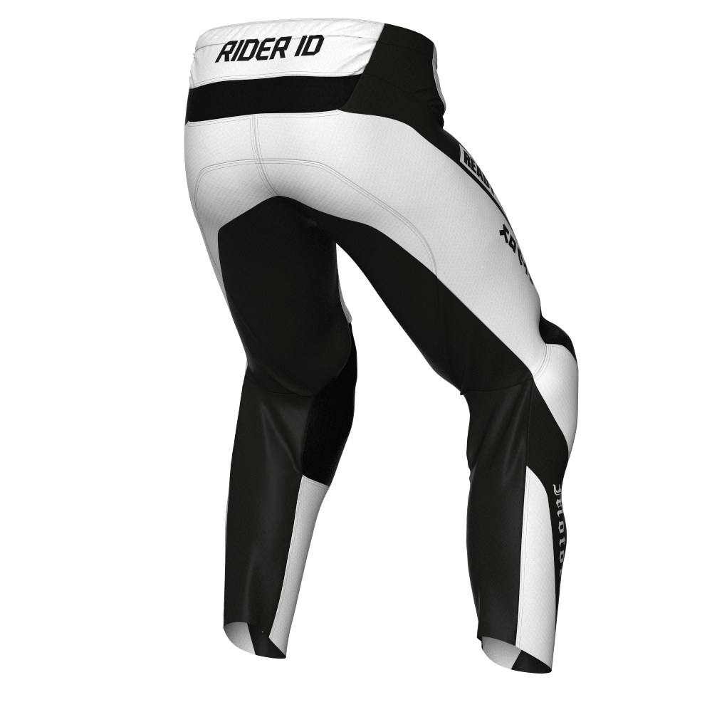 NEW! Motocross Pants - Hero White/Black, Custom ID