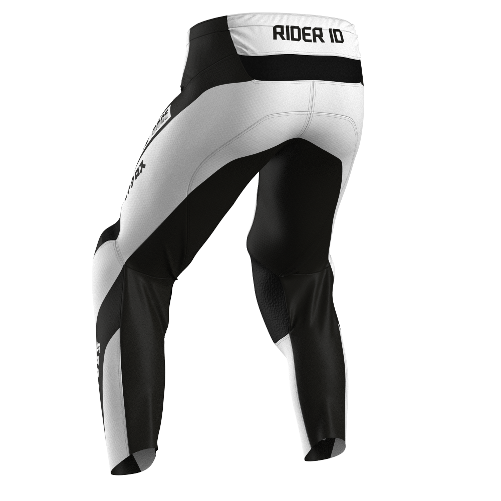 NEW! Motocross Pants - Hero White/Black, Custom ID