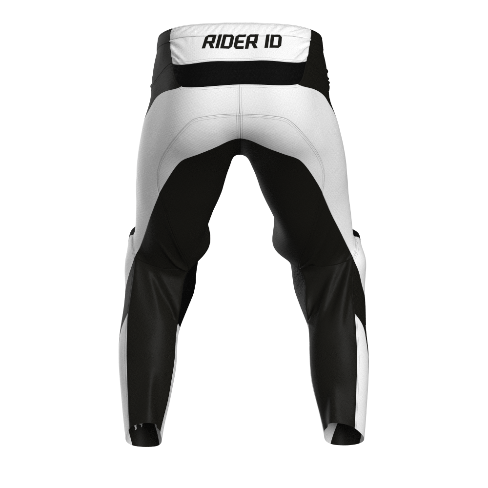 NEW! Motocross Pants - Hero White/Black, Custom ID