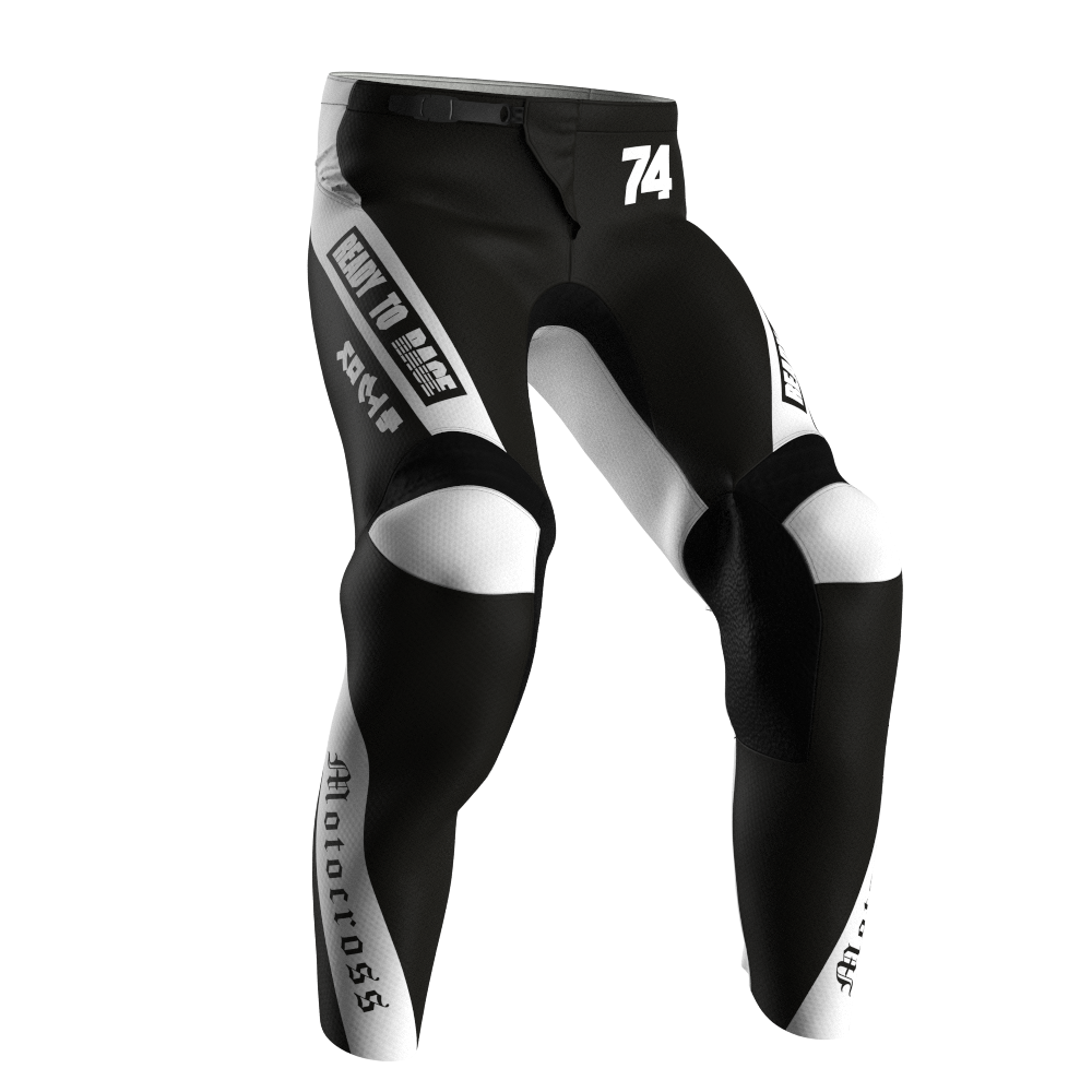 NEW! Motocross Pants - Hero Black/White, Custom ID