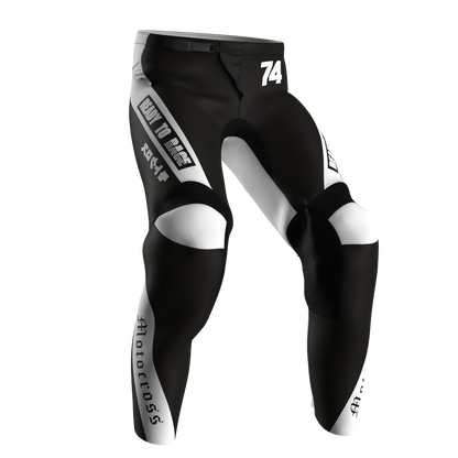 NEW! Motocross Pants - Hero Black/White, Custom ID