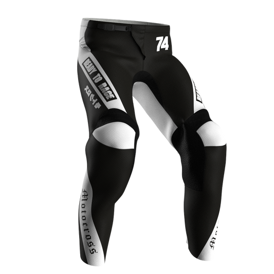 NEW! Motocross Pants - Hero Black/White, Custom ID