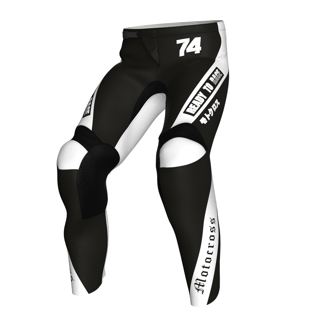 NEW! Motocross Pants - Hero Black/White, Custom ID