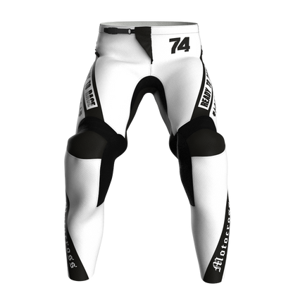 NEW! Motocross Pants - Hero White/Black, Custom ID