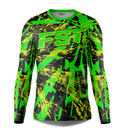 Venom Green/Gray Motocross Jersey