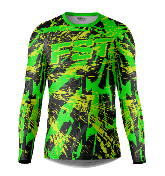 Venom Green/Gray Motocross Jersey