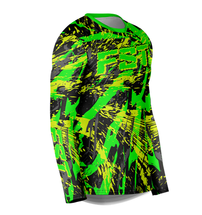 Venom Green/Gray Motocross Jersey