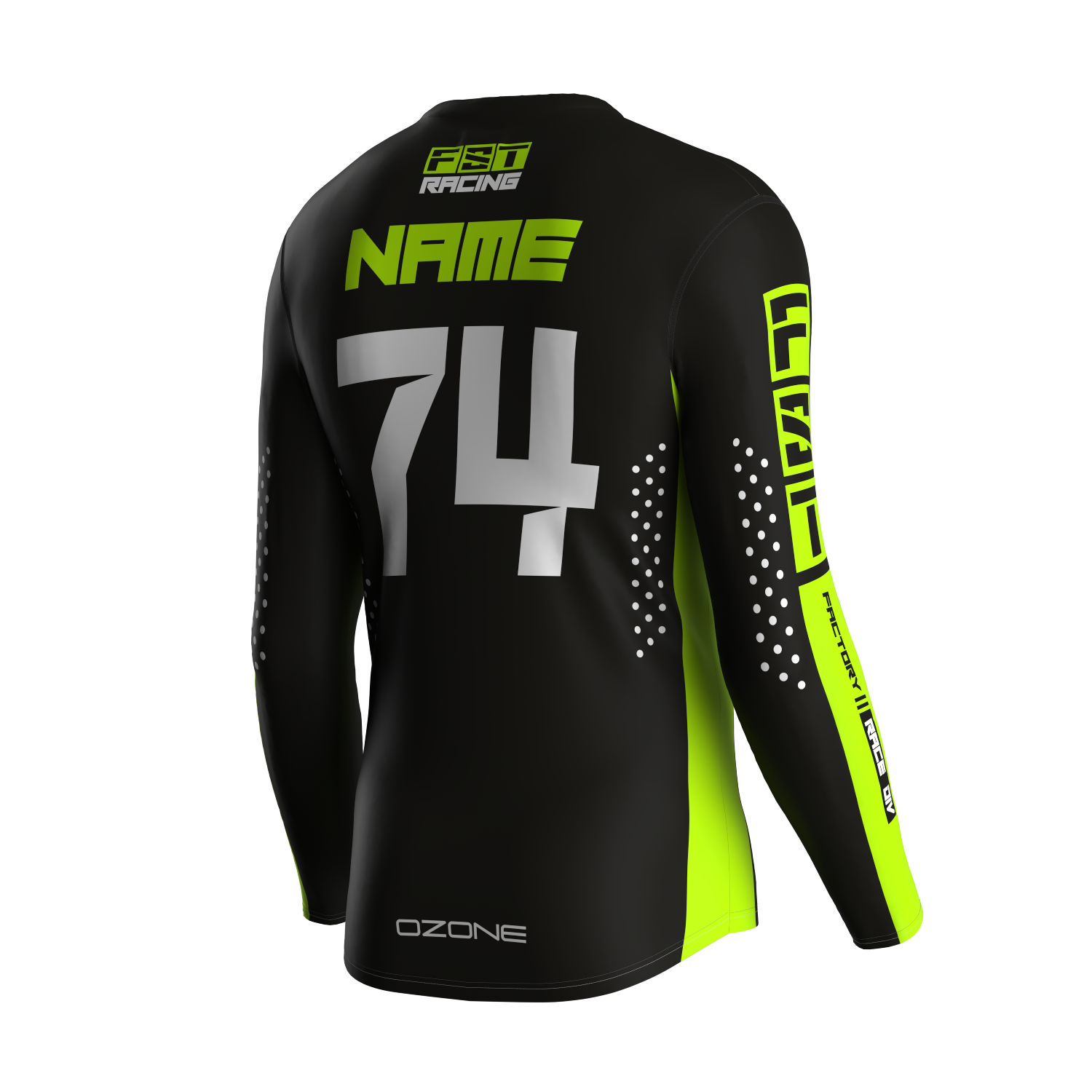 MX jersey slim fit Villain black neo