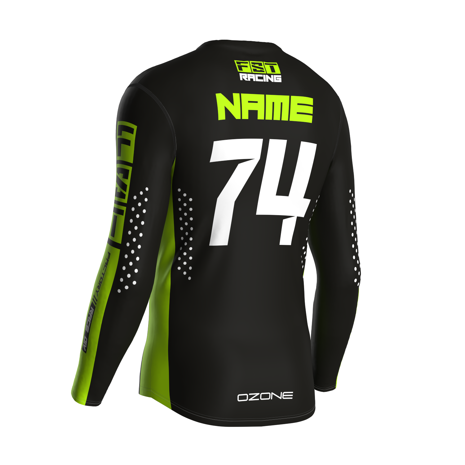 MX jersey slim fit Villain black neo