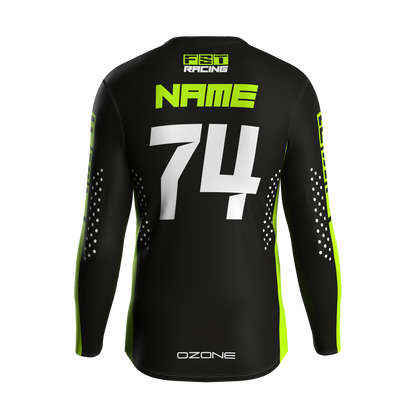 MX jersey slim fit Villain black neo