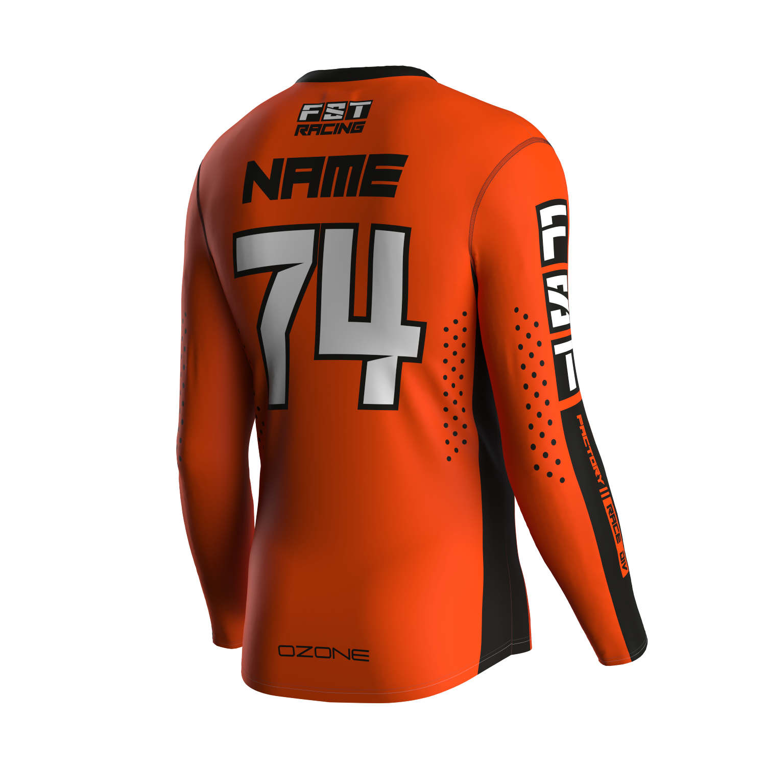 MX jersey slim fit Villain orange