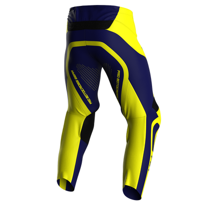 NEW! Motocross Pants - PRO Blue/Yellow, Custom ID