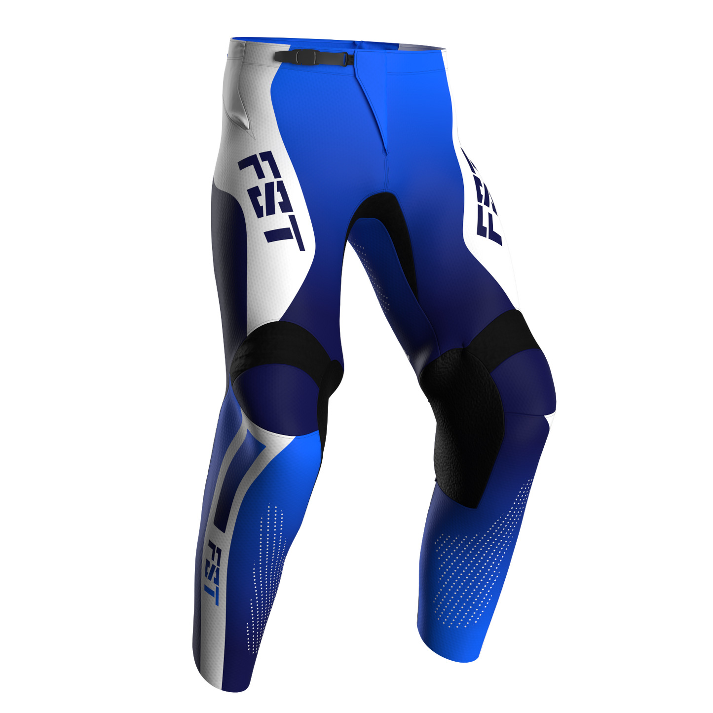NEW! Motocross Pants - PRO Blue/White, Custom ID
