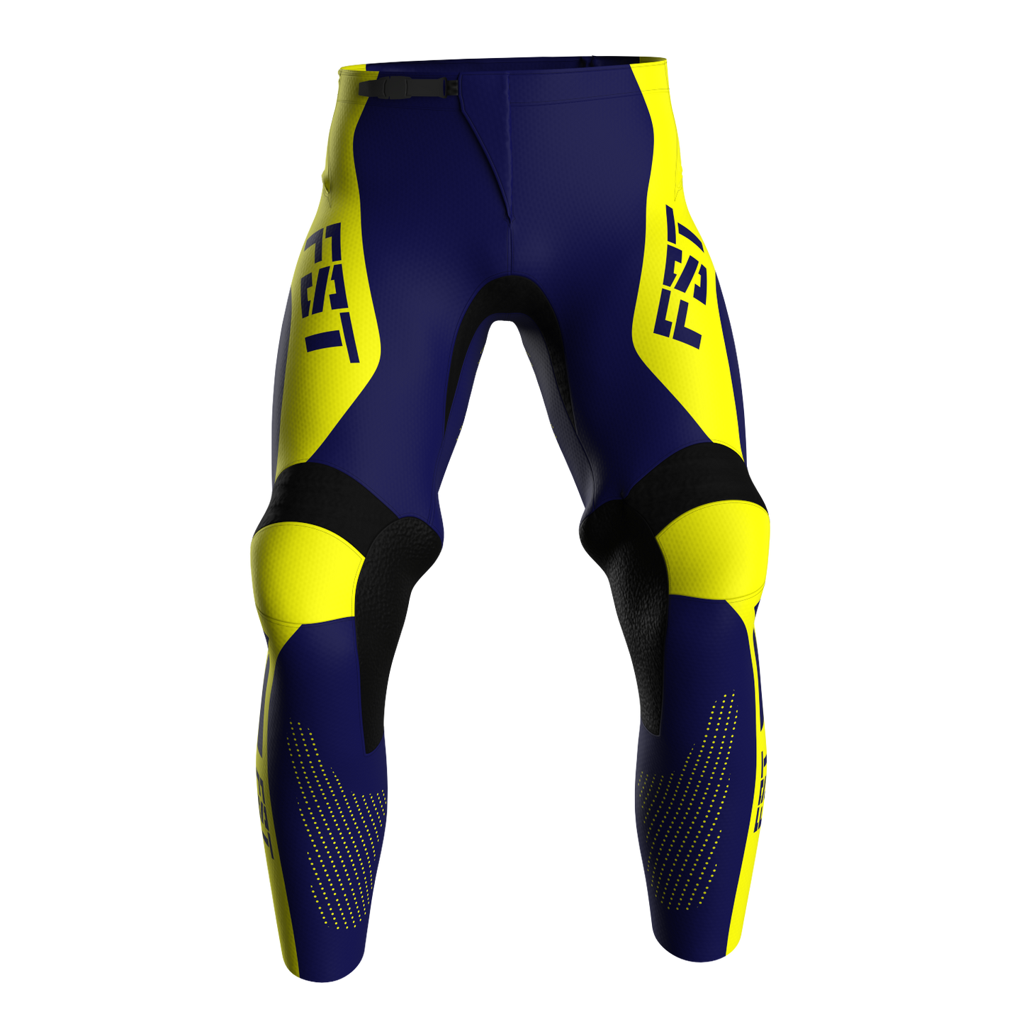 NEW! Motocross Pants - PRO Blue/Yellow, Custom ID