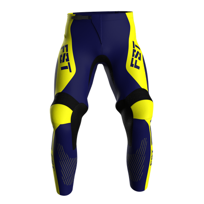 NEW! Motocross Pants - PRO Blue/Yellow, Custom ID