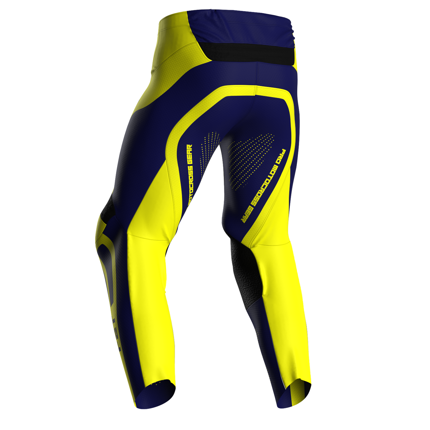NEW! Motocross Pants - PRO Blue/Yellow, Custom ID