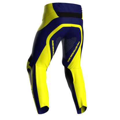 NEW! Motocross Pants - PRO Blue/Yellow, Custom ID
