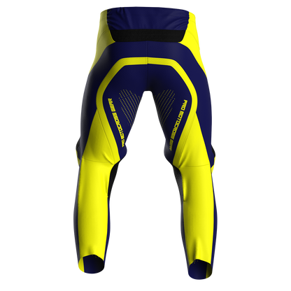NEW! Motocross Pants - PRO Blue/Yellow, Custom ID