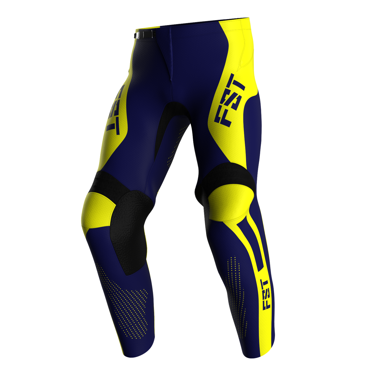 NEW! Motocross Pants - PRO Blue/Yellow, Custom ID