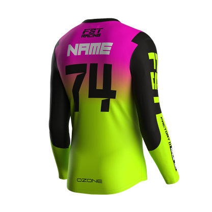 MX jersey slim fit Raceday fluo