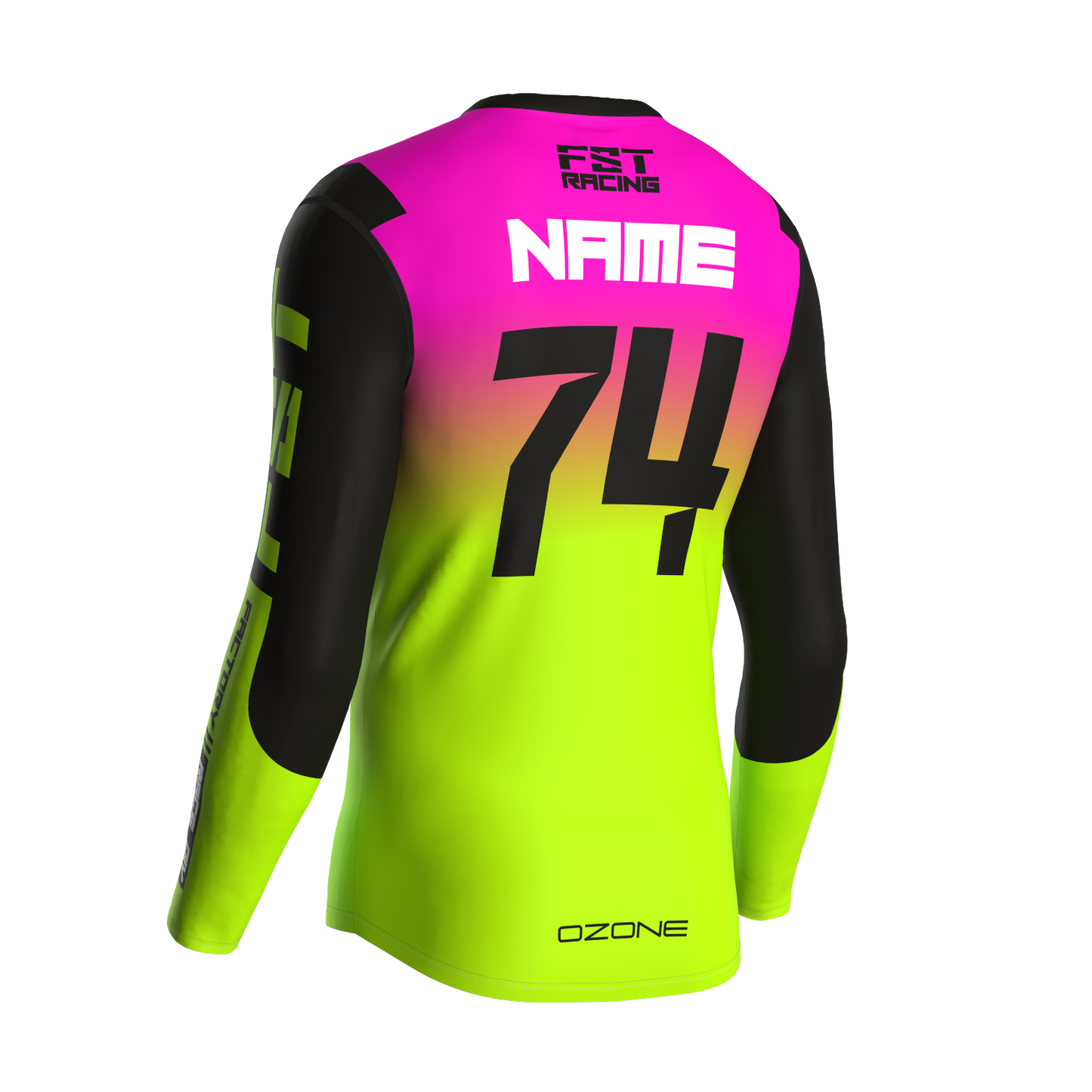 MX jersey slim fit Raceday fluo