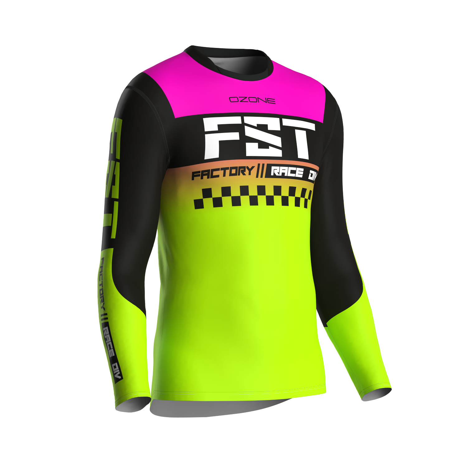 MX jersey slim fit Raceday fluo