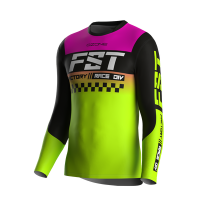 MX jersey slim fit Raceday fluo