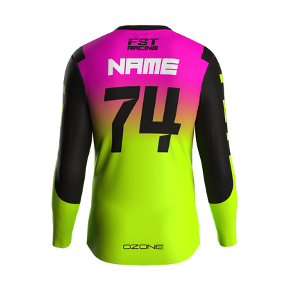 MX jersey slim fit Raceday fluo