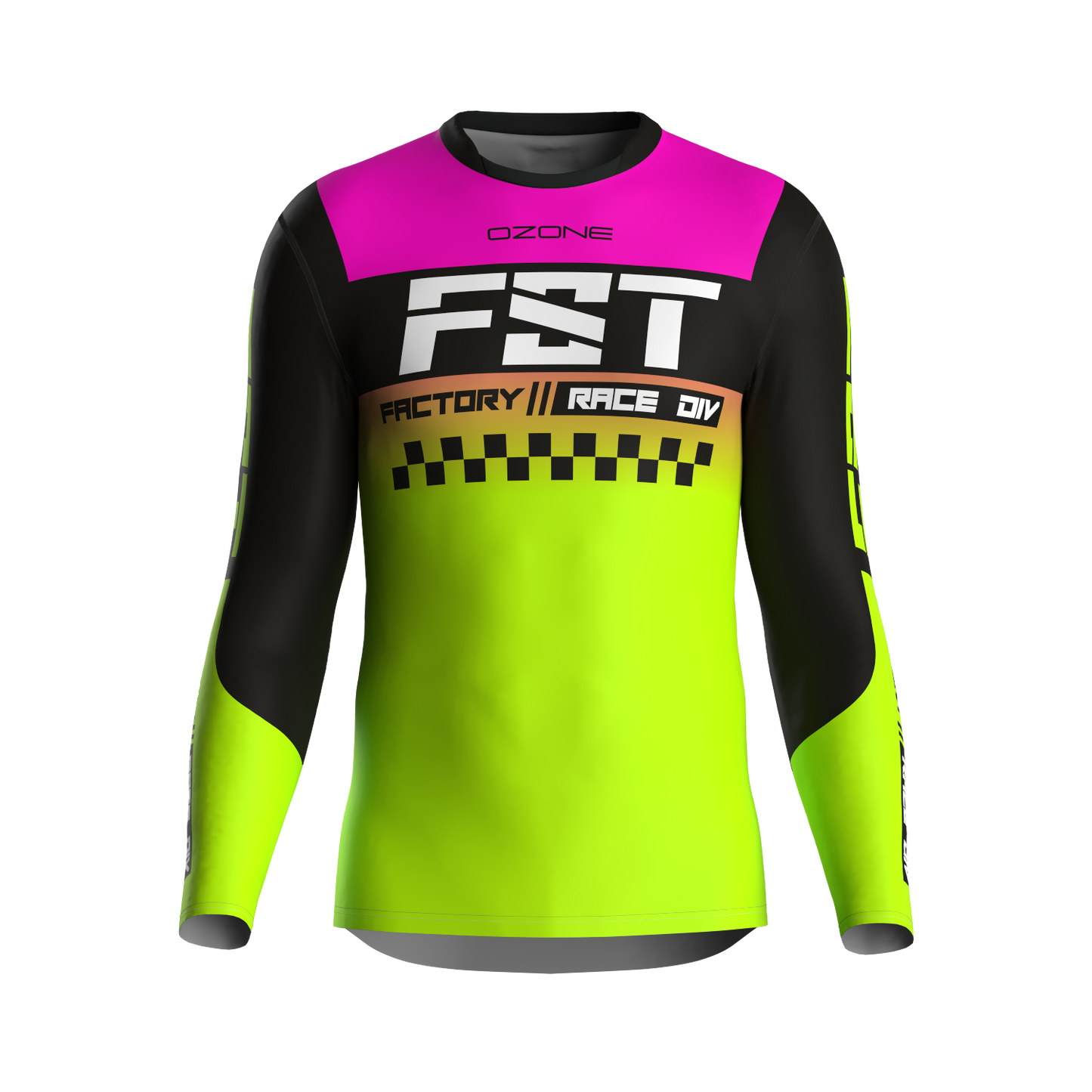 MX jersey slim fit Raceday fluo