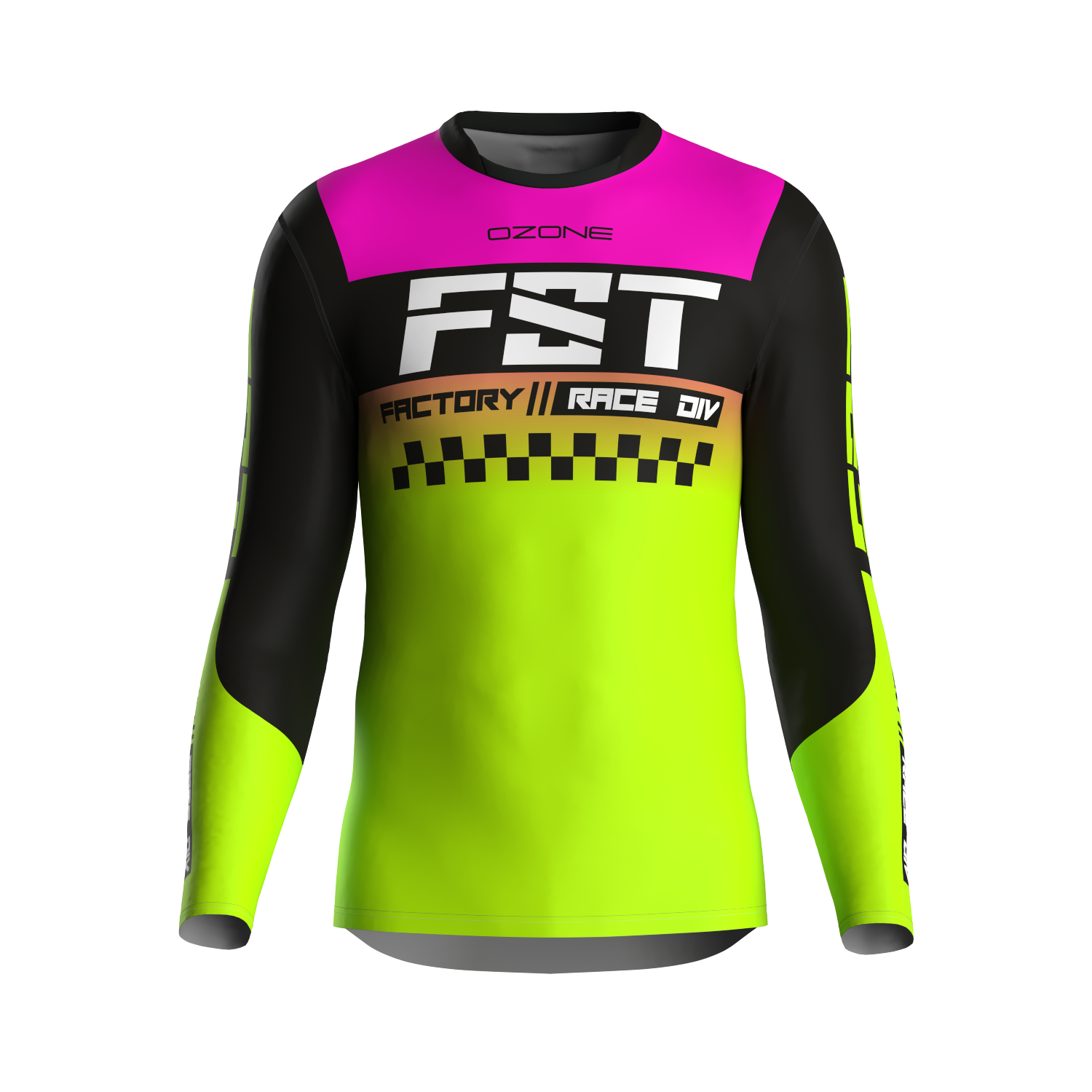 MX jersey slim fit Raceday fluo