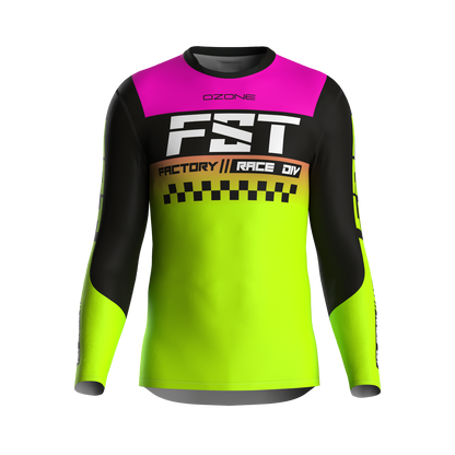 MX jersey slim fit Raceday fluo