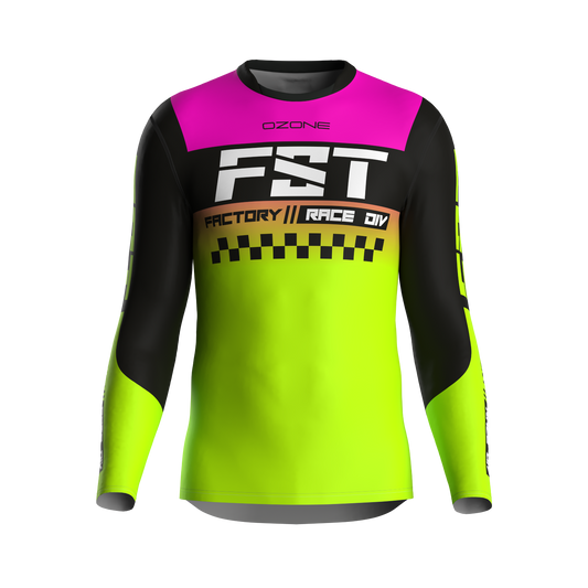 MX jersey slim fit Raceday fluo