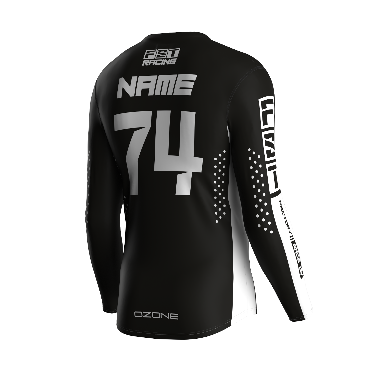 MX jersey slim fit FST Black