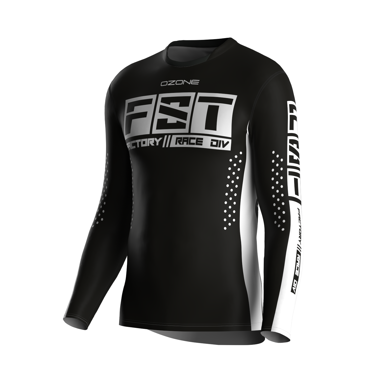 MX jersey slim fit FST Black