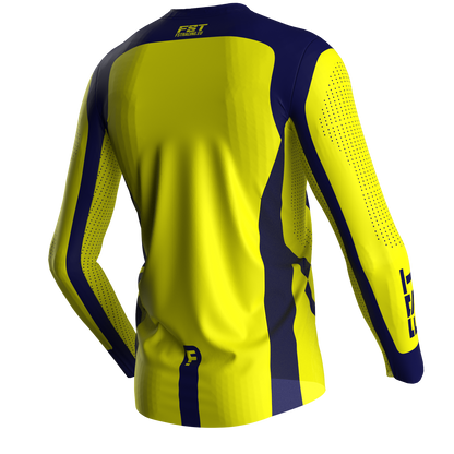 Motocross jersey PRO Yellow - with mesh in sides