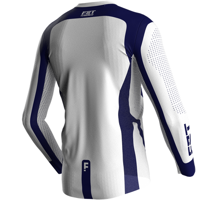 Motocross jersey PRO White - with mesh in sides