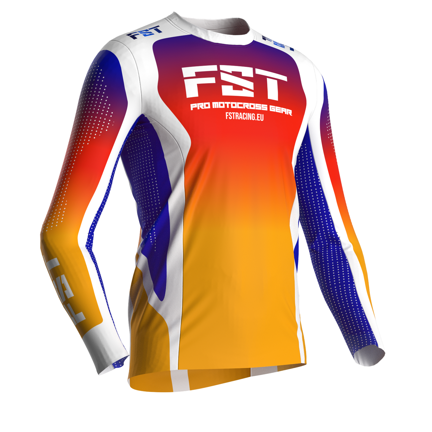 Motocross jersey PRO Sunset - with mesh in sides