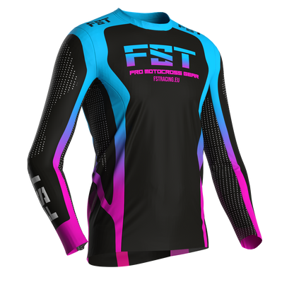 Motocross jersey PRO Nightlife - with mesh in sides