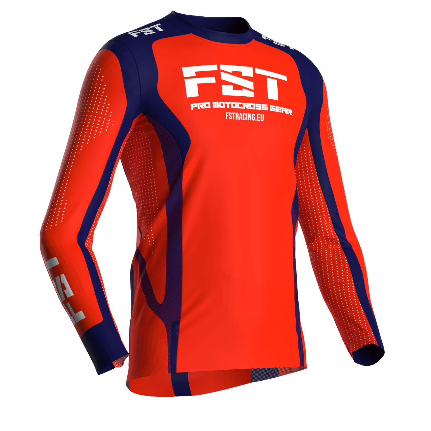 Motocross jersey PRO Red - with mesh in sides