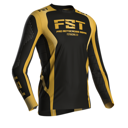 Motocross jersey PRO GOLD - with mesh in sides