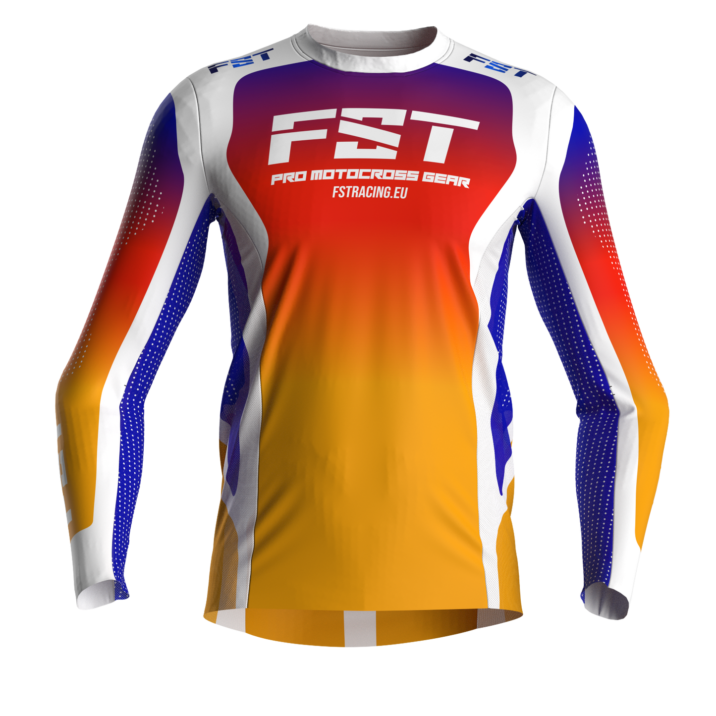 Motocross jersey PRO Sunset - with mesh in sides