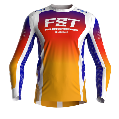 Motocross jersey PRO Sunset - with mesh in sides