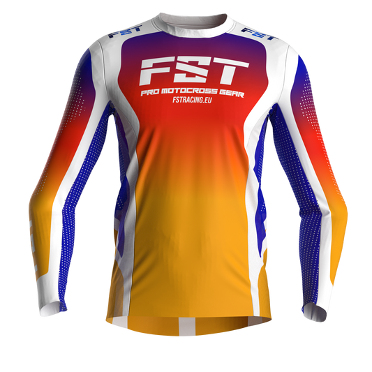 Motocross jersey PRO Sunset - with mesh in sides