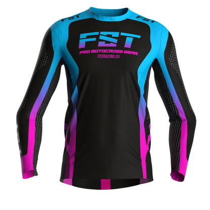 Motocross jersey PRO Nightlife - with mesh in sides