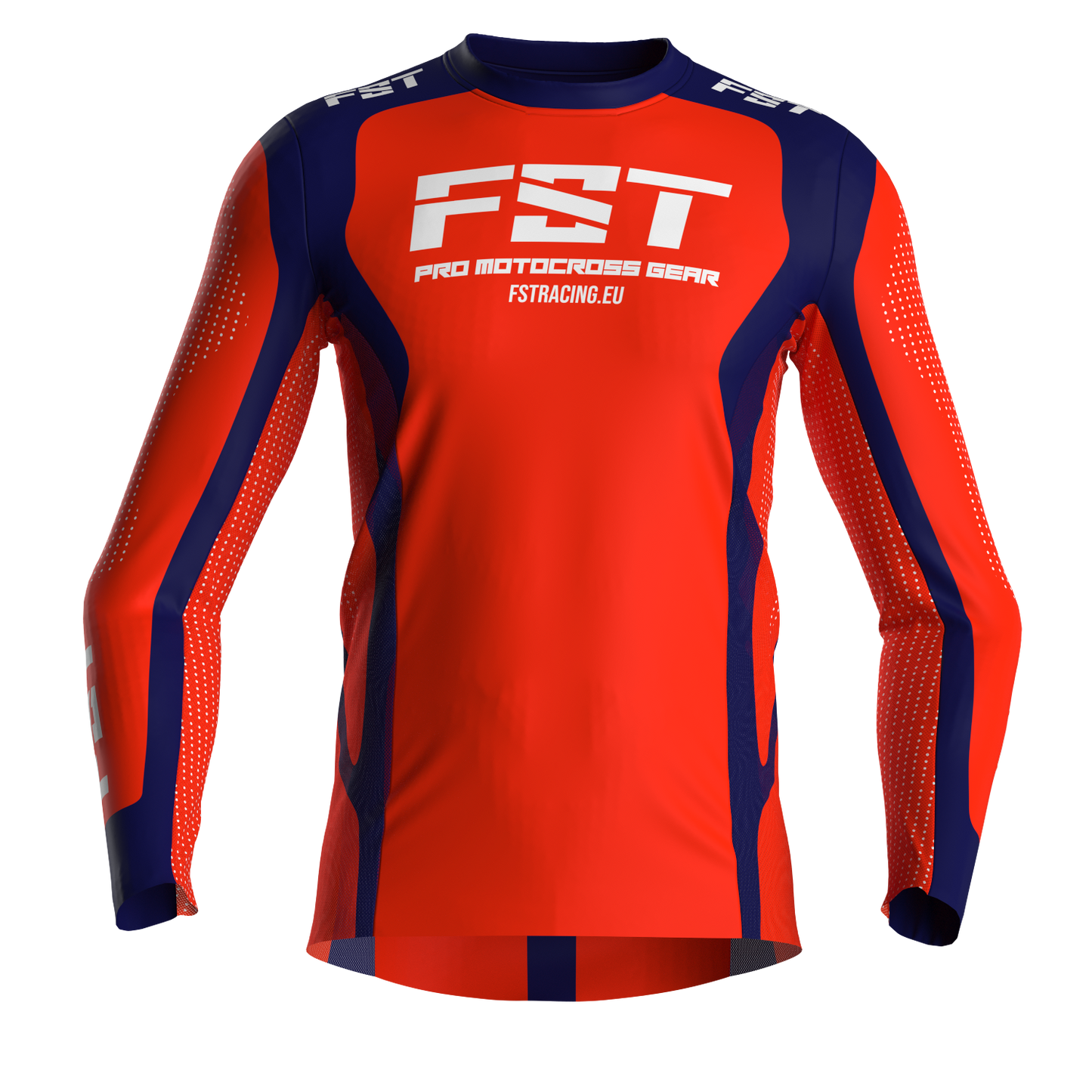 Motocross jersey PRO Red - with mesh in sides