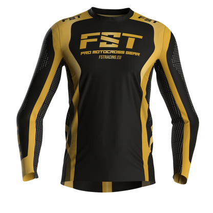 Motocross jersey PRO GOLD - with mesh in sides
